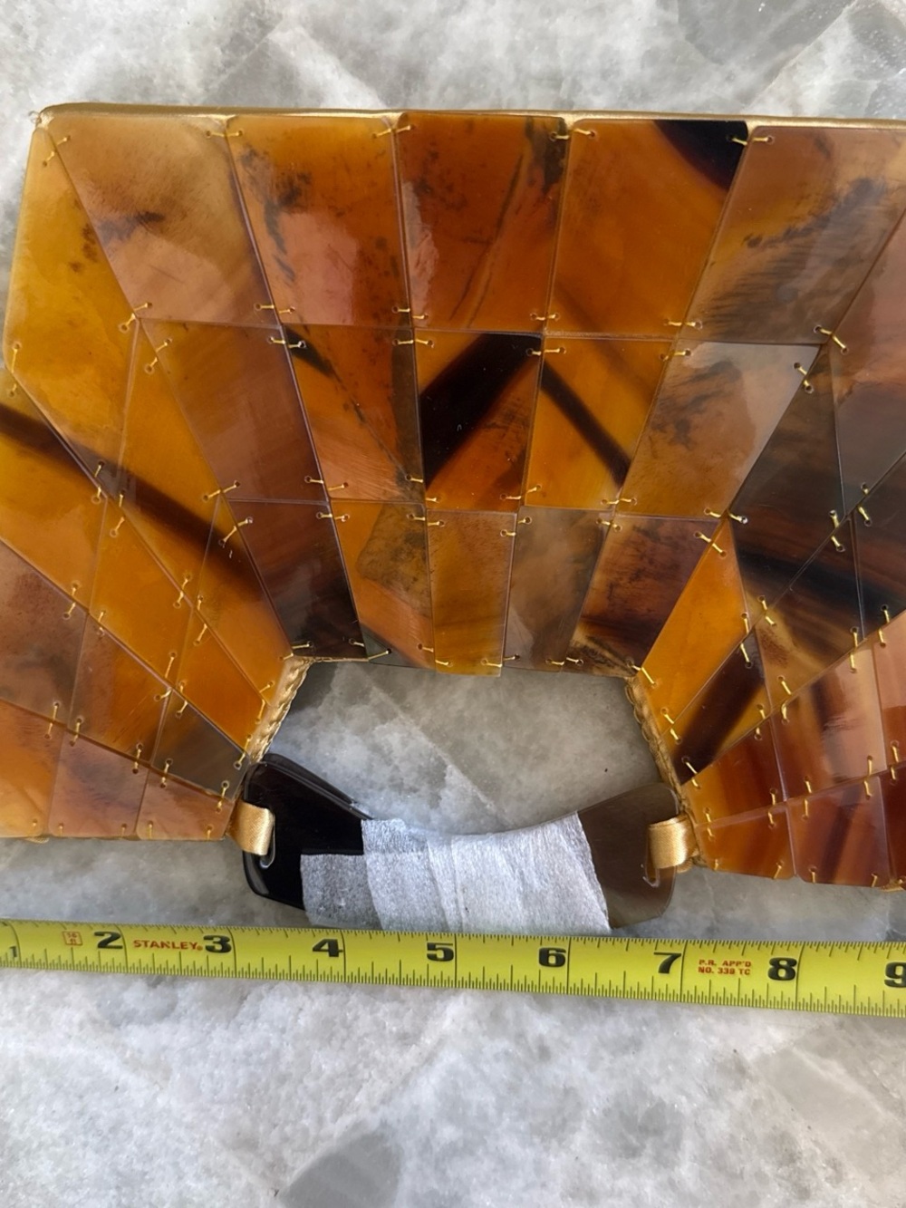 Tortoiseshell Pattern Handheld Bag - Picture 3 of 9